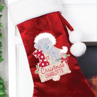 Personalised Tiny Tatty Teddy My 1st Christmas Luxury Red Stocking Extra Image 2 Preview